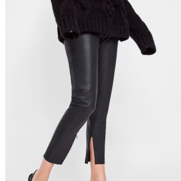 Zara Pants - Zara Faux Leather Leggings